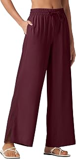 Willit Womens Wide Leg Beach Pants, UPF 50+ Lightweight Travel Quick Dry Sun Protection Trousers 29 in, 31 in