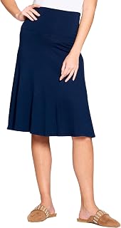 Popana Midi Skirt for Women, Flowy Skirts for Women Midi Length