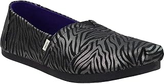 Toms Tiny Classic 13001D10 Unisex Children's Low-Top Shoes, Black Zebra Print, 36.5 EU