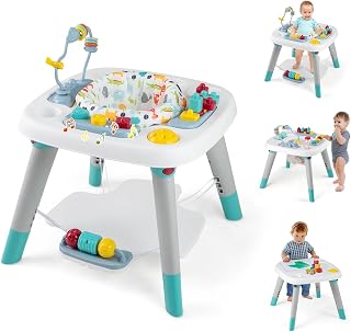 BABY JOY 6-in-1 Baby Activity Center, Baby Jumper &amp; Interactive Play Table with 360° Rotating Seat, Detachable Toys &amp; Music, Montessori-Inspired Design, Activity Center for Infant Toddlers 6-36 Months