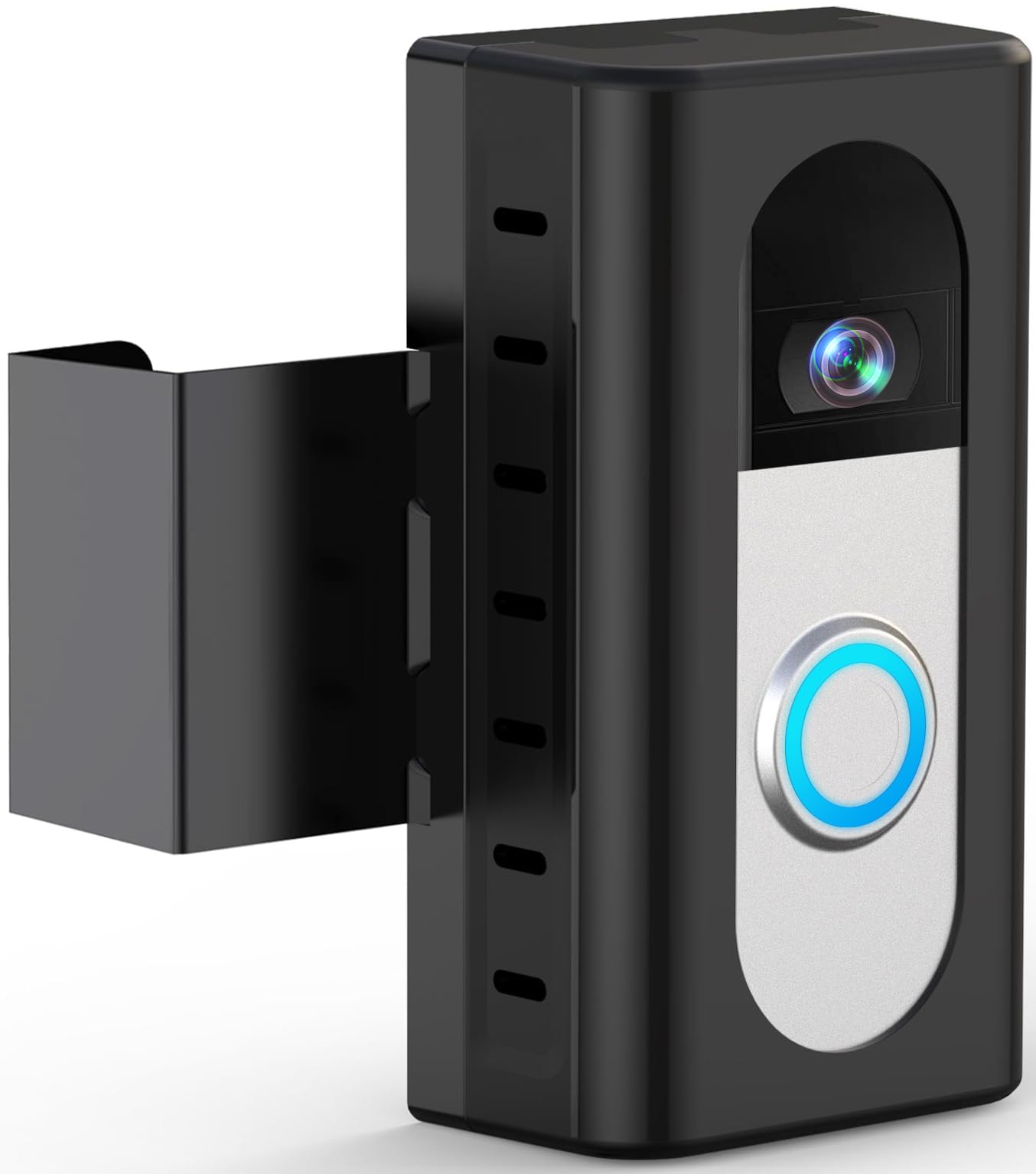 QIBOX No-Drill Ring/Blink Doorbell Mount (NOT for Ring/Blink 2026 Rel) | Anti-Th
