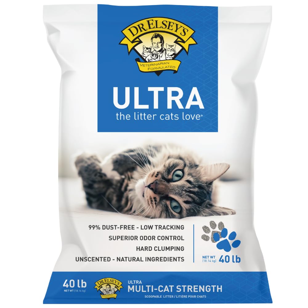 Dr. Elsey's Ultra UnScented Clumping Clay Cat Litter 40 lb. Bag