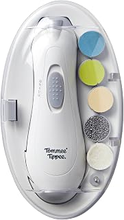 Tommee Tippee Electric Baby Nail File Six Filing Heads | LED Light and Adjustable Speed and Direction Settings, Suitable for Baby and Adult Use
