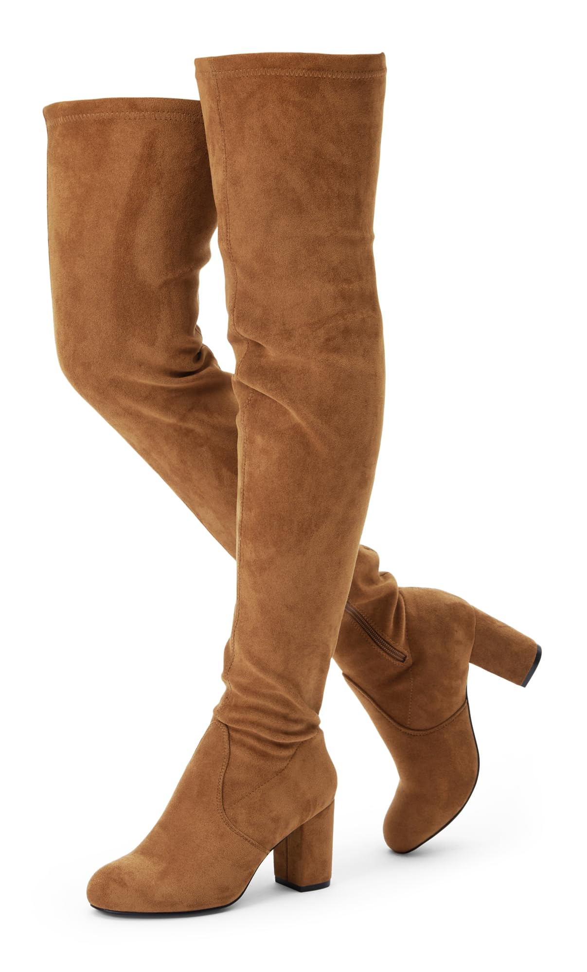 Vepose Women's Over the Knee Thigh High Long Boots with Block Heel