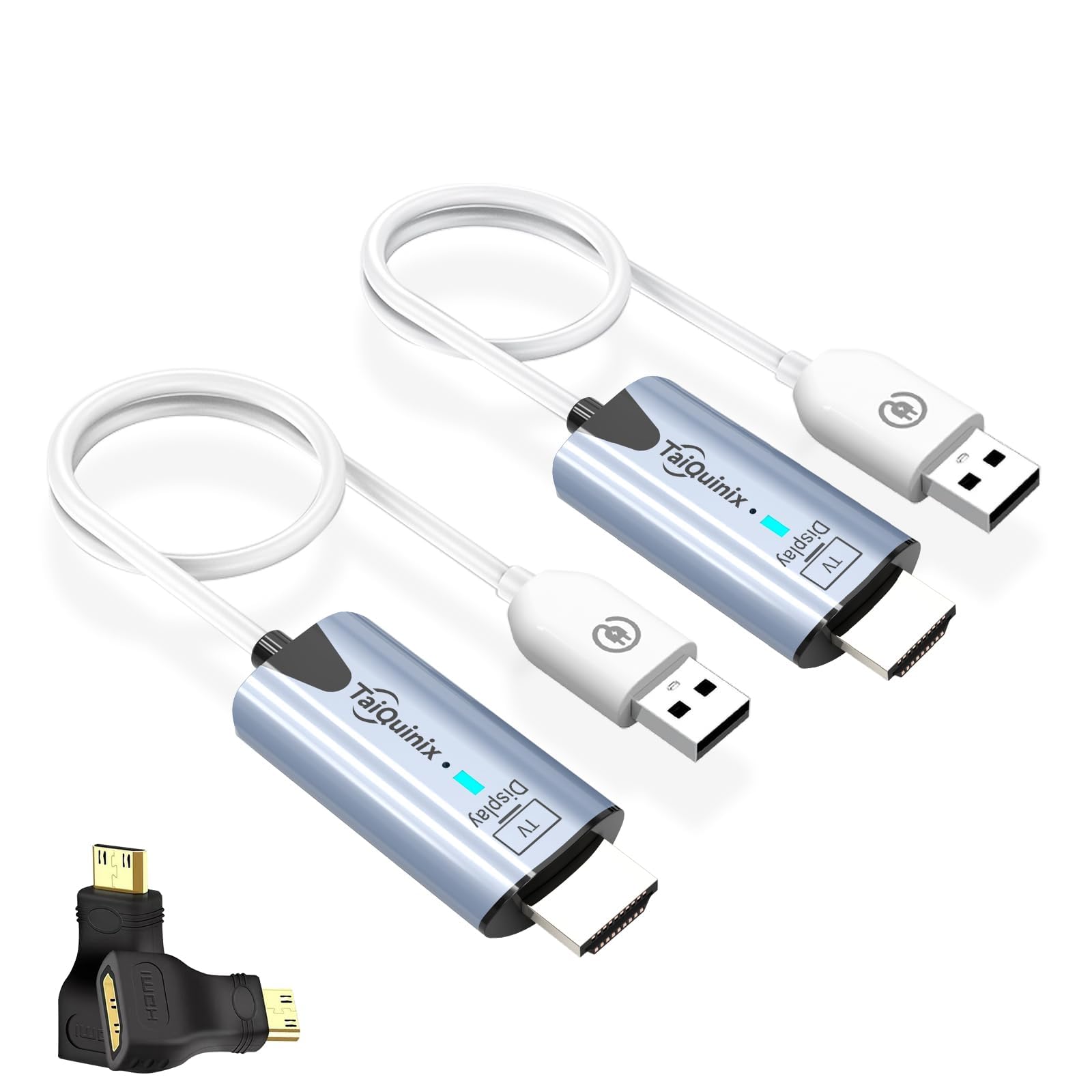 2026 Upgraded Wireless HDMI Transmitter and Receiver, 165FT/50M 4K Decode 1080P 