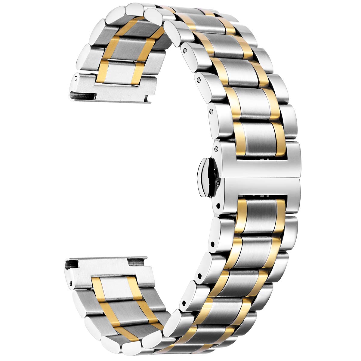 BINLUN Steel Watch Straps 12mm-24mm Replacement Straps Metal Smartwatch Extreme 