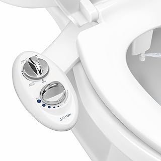 LUXE Bidet NEO 120 - Bidet Attachment for Toilet Seat, White | Non-Electric, Single Nozzle, Self-Cleaning, Adjustable Water Pressure, Rear Wash