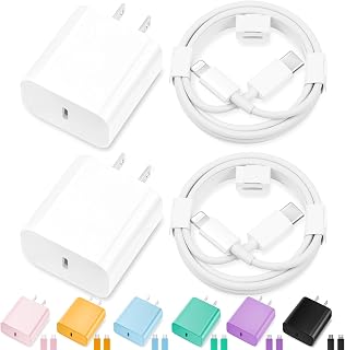 iPhone 14 13 12 11 Charger Fast Charging,USB C Charger with 10FT/6FT Cable | For Apple iPhone 14/13/12/11 Series, 2-Pack 10FT/6FT Long USB C to Lightning Cables, AirPods with Lightning Charging Case