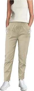 URBAN STITCH Trouser for Women UK Casual Full Length Elasticated High Waist Pants with Stretch Light Weight Summer Straight fit Ladies Pants