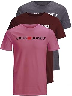 Jack & Jones Jjecorp Lot de 2 t-Shirts à col Rond pour Homme
