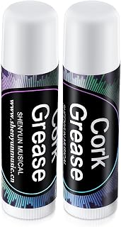 Tondiamo 2 Pieces Cork Grease for Clarinet, Lubricant Tube Woodwind | Flute Saxophone Joint Lubricant, Cleaning Care for Wind Instrument Maintenance, Smooth Application Easy Use