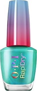 OPI RapiDry Quick Dry Nail Lacquer - Semi-sheer & Opaque Blue & Grey Shimmer Nail Polish Shades- Vegan, Fast Drying & Smudge-proof in 60 Seconds (9ml)