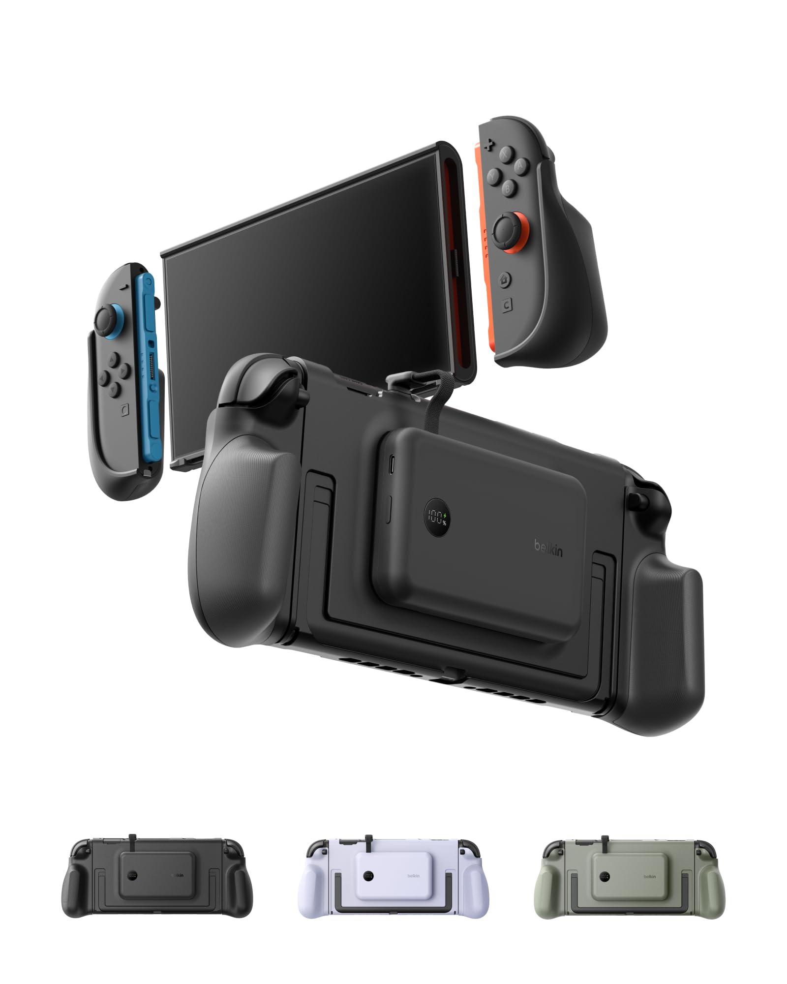 Belkin Nintendo Switch 2 Grip Charging Case with 10000mAh Power Bank 30W | Magne