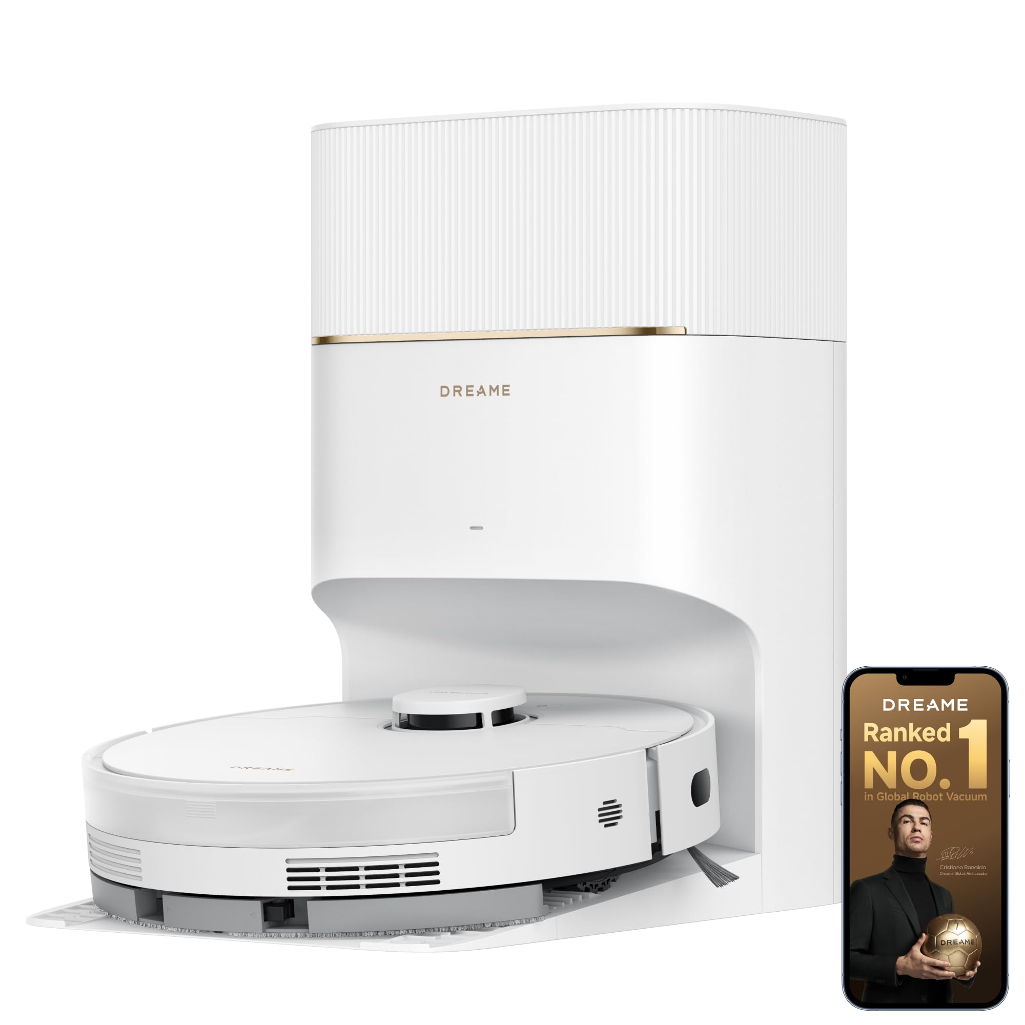dreame D20 Pro Plus Robot Vacuum and Mop with DuoBrush for Pet Hair