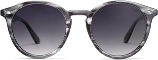 SOJOS Retro Round Polarized Sunglasses for Women Men Classic Vintage Sunnies SJ2069