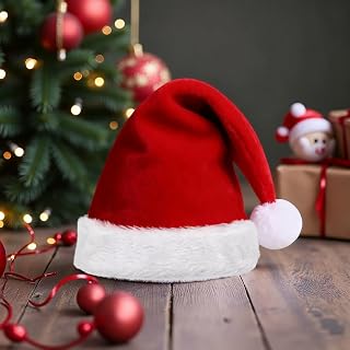 Christmas Santa Hat Adult Unisex Classic Holiday New Year Party