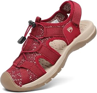 Dannto Women's Summer Sports Sandals Breathable Outdoor Non-Slip Hiking Trekking Sandals Climbing
