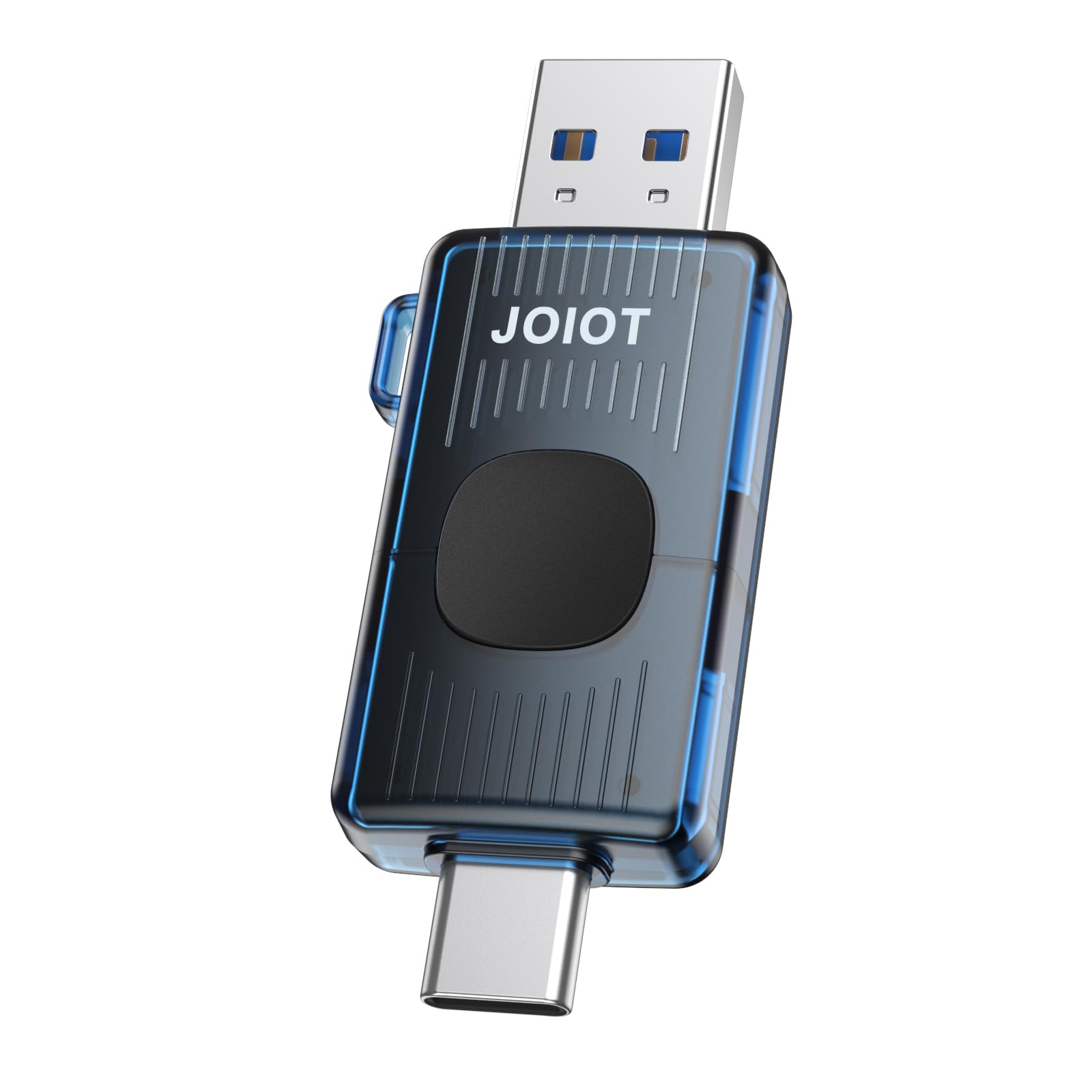 JOIOT 64GB USB C Flash Drive USB 3.2 Gen 1 up to 110MB/s Retractable, Blue | 2 i