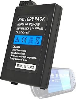 ROYEUEU Battery Replacement Pack for Sony PSP 1001 1000 PSP-110 110 3.6V | Batteries Upgrade 3600mAh for PSP1000 PSP1001 PSP Fat Game Console PSP-280