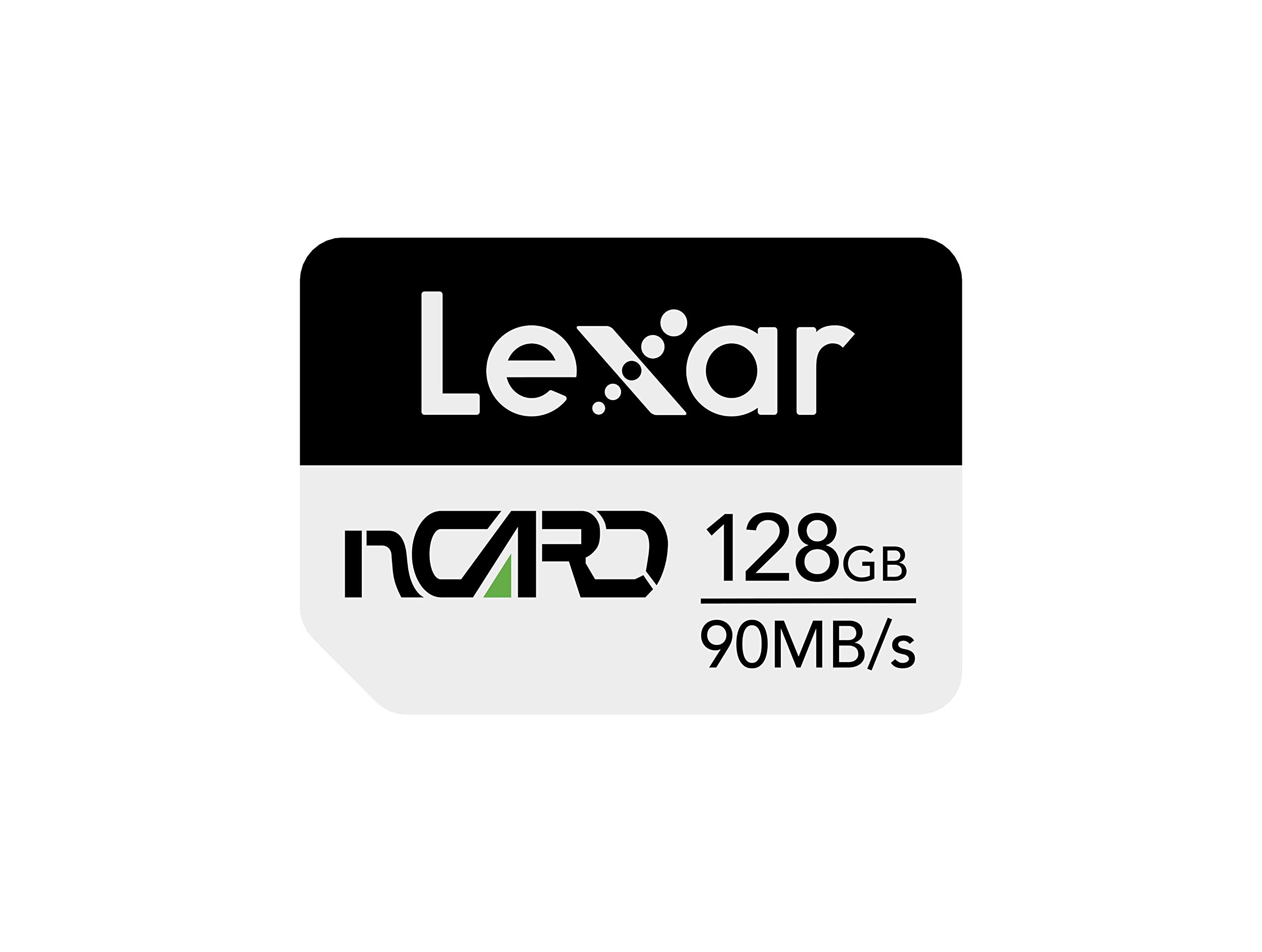 Lexar nCARD NM Card 128 GB, Up to 90 MB/s Read, Up to 70 MB/s Write, Nano Memory