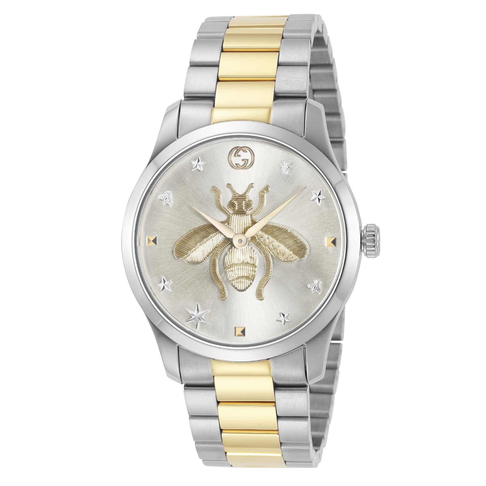 Gucci G-Timeless YA1264131 Unisex Quartz Silver Dial Stainless Steel Sapphire Gl