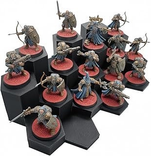WarSplay Classic - Miniature Display Stand up to 32mm – Modular Model Rack for Painted Minis | Squad Tray & Hobby Organiser for Tabletop Skirmish Games