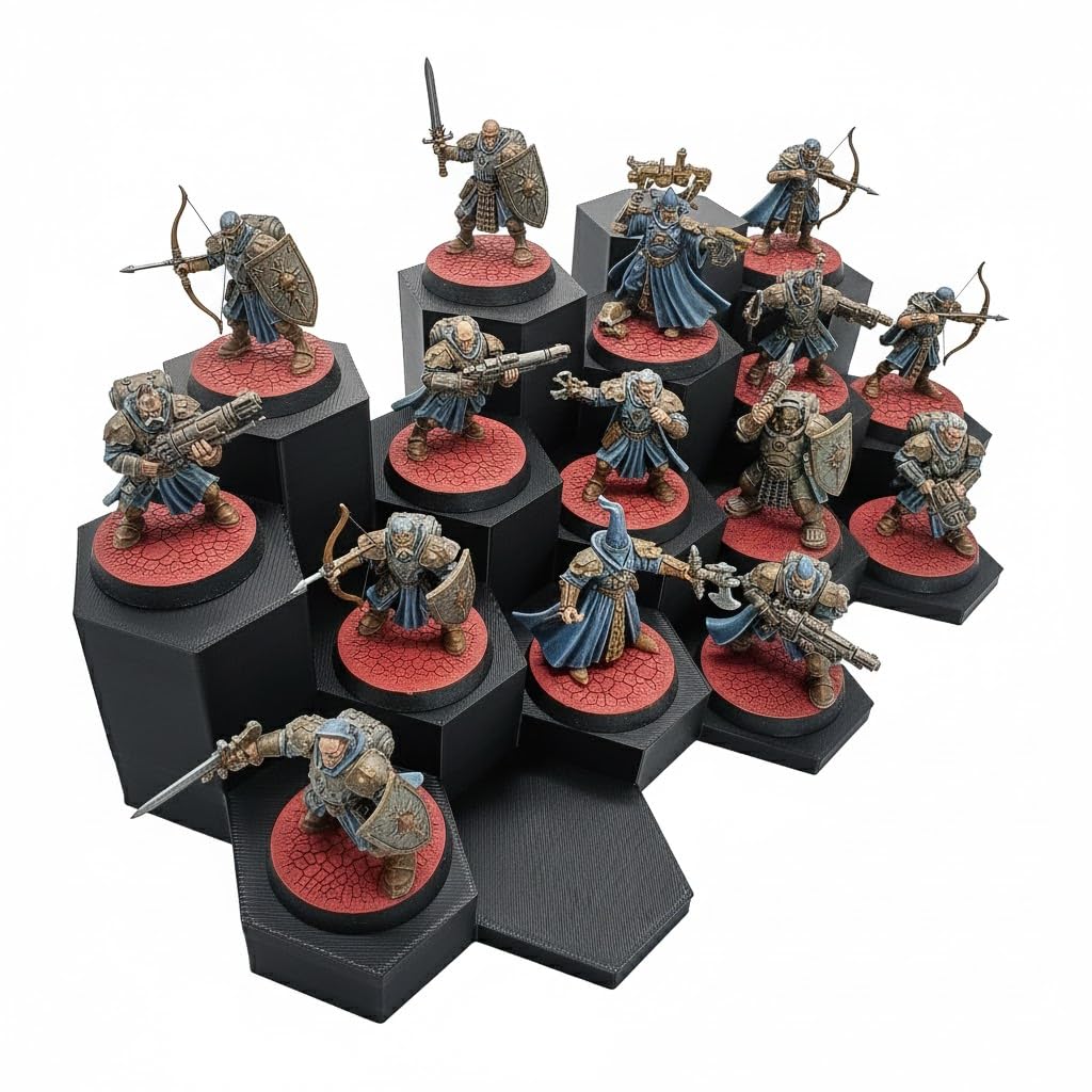 WarSplay Classic - Miniature Display Stand up to 32mm – Modular Model Rack for P