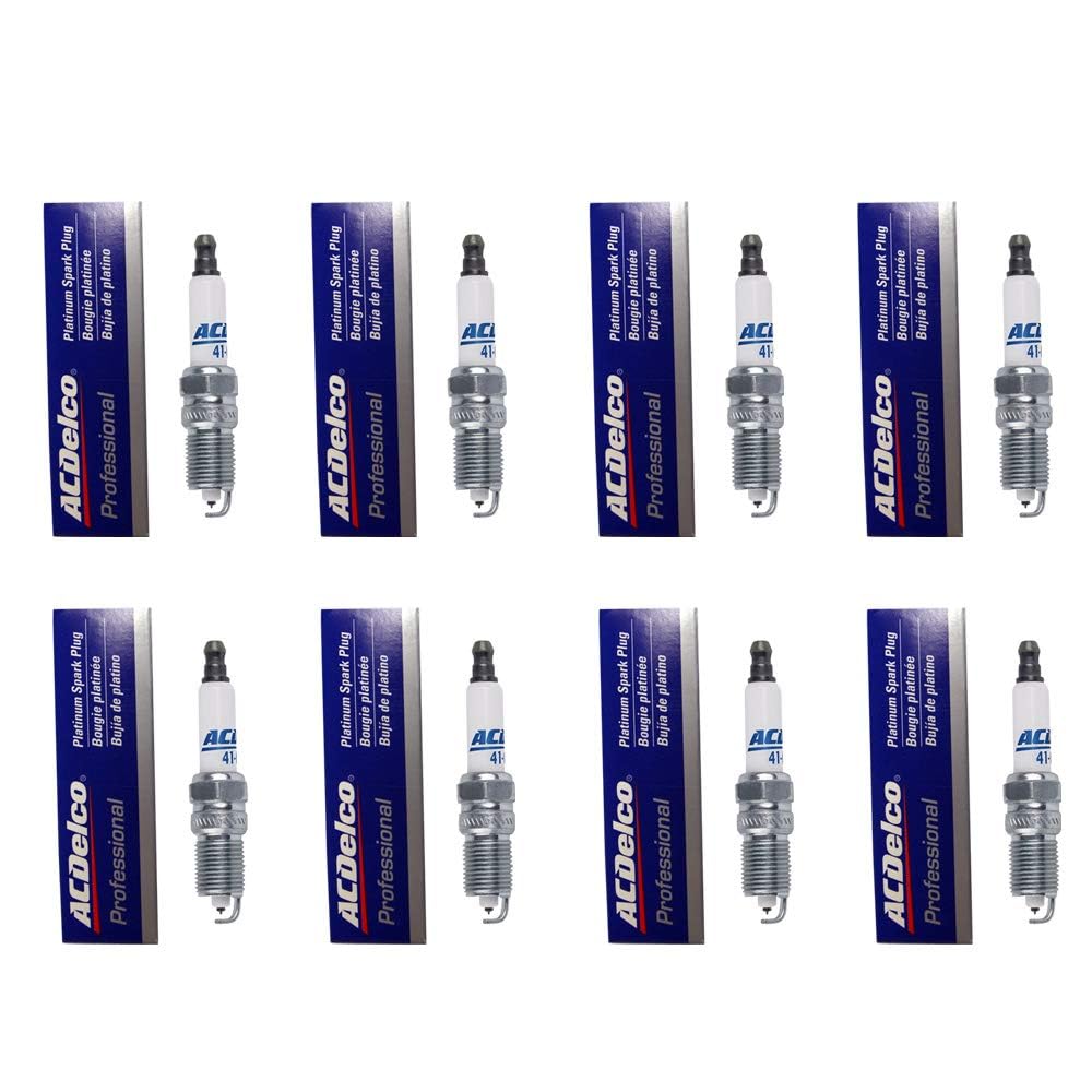 ACDelco 41-962 Professional Platinum Spark Plug, (8)