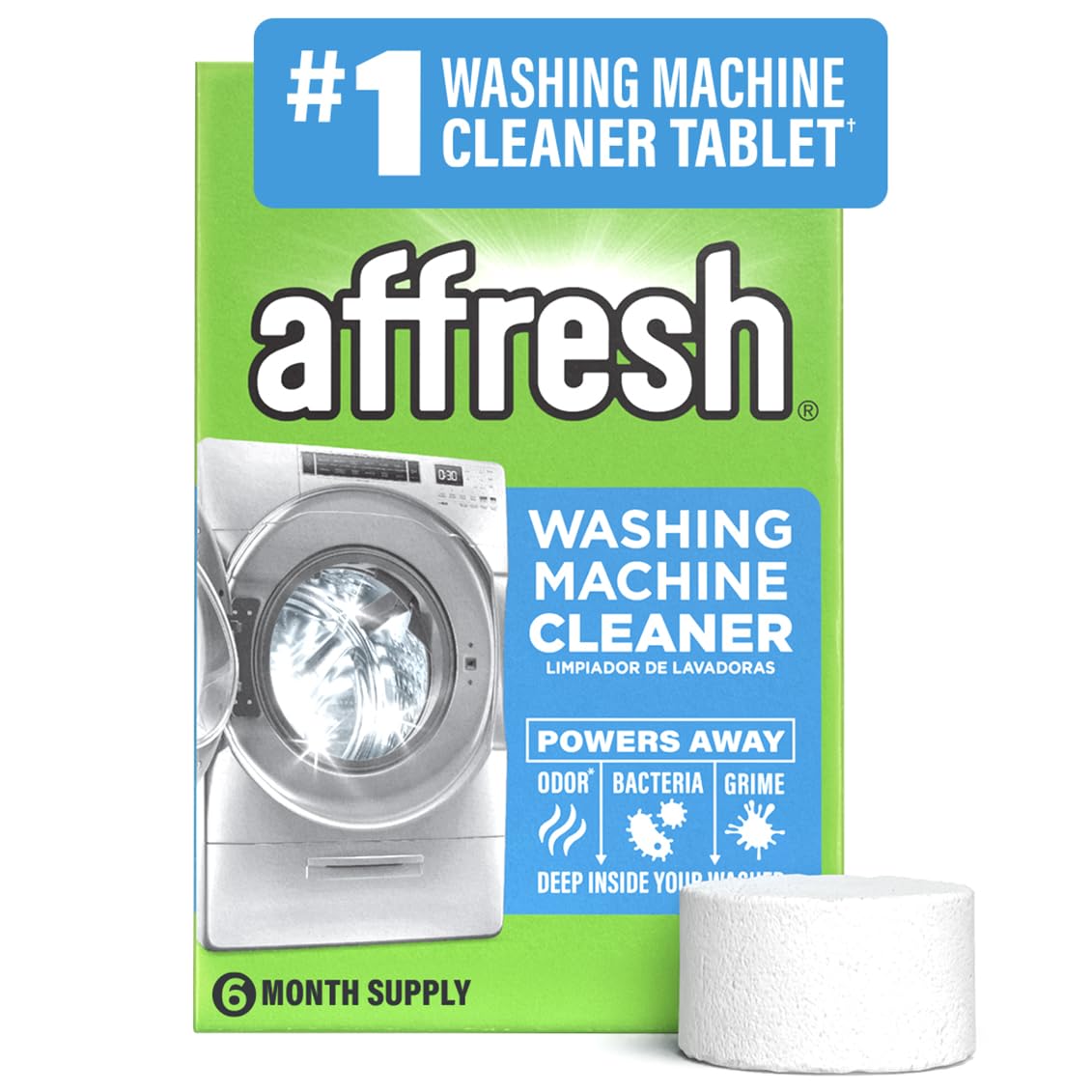 Affresh Washing Machine Cleaner, #1 Washing Machine Cleaner Tablet, 6 Count | De