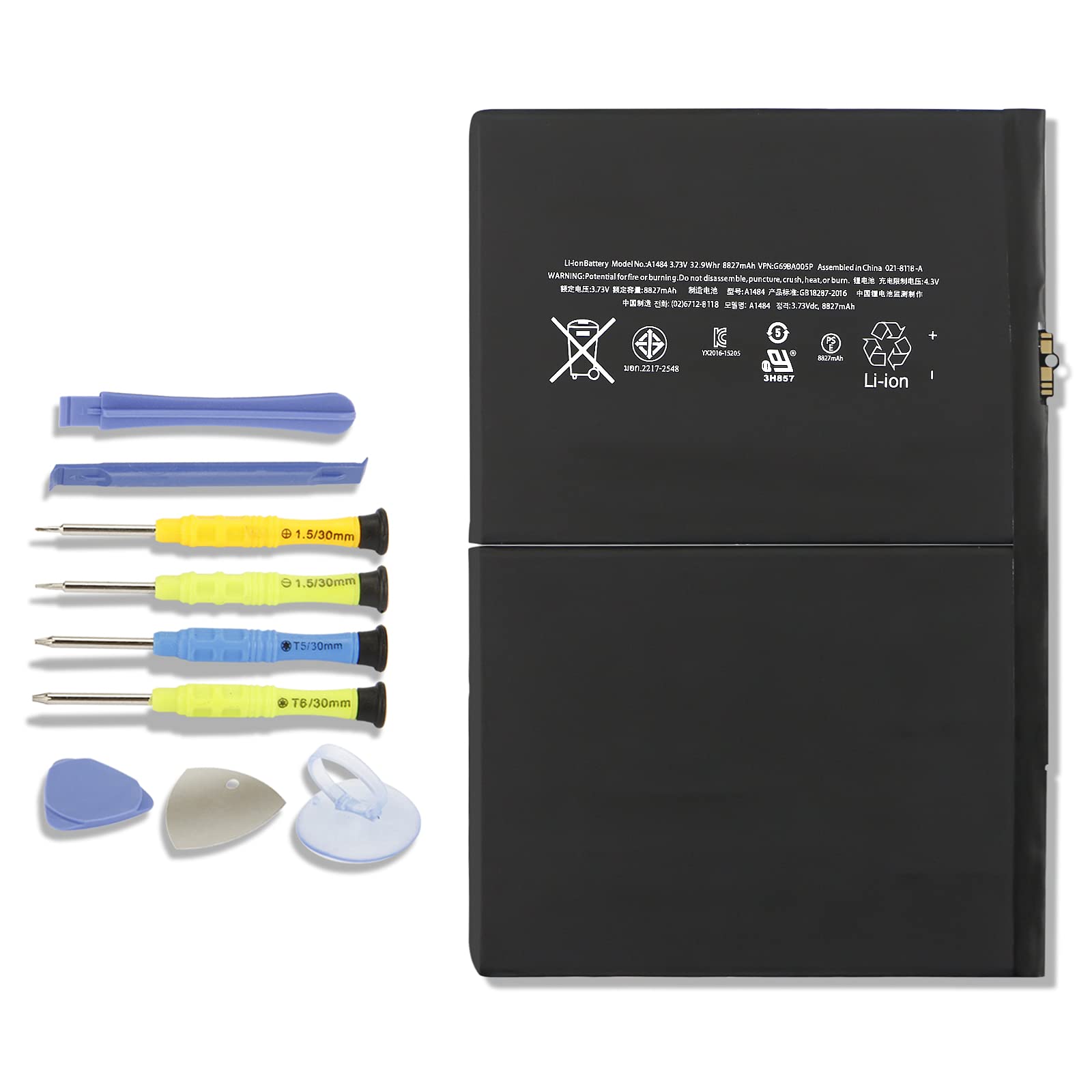 MULS A1484 A1474 Tablet Battery Replacement for iPad 5th 6th 7th 8th 9th | Gener