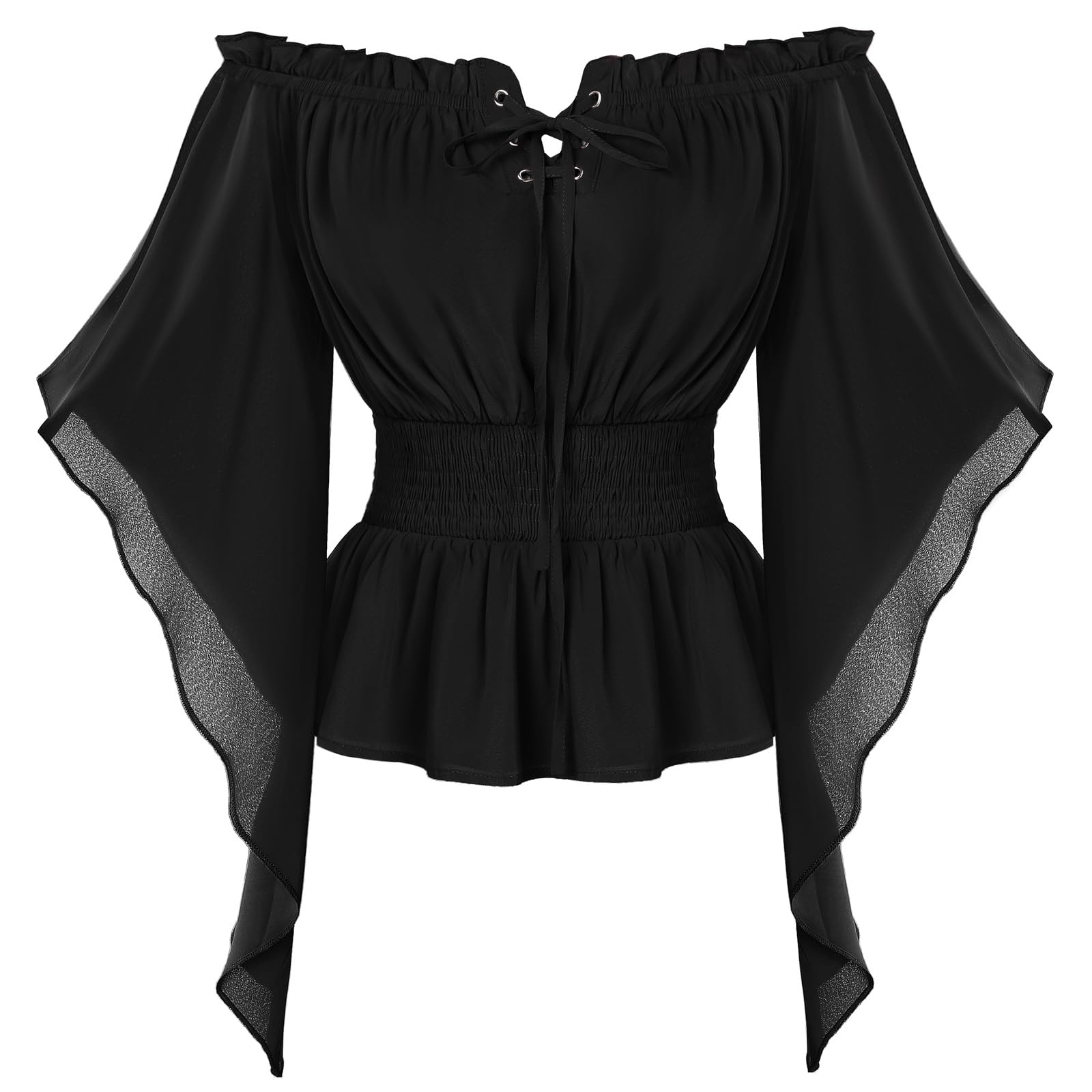 SCARLET DARKNESS Women Off the Shoulder Tops Pirate Shirt