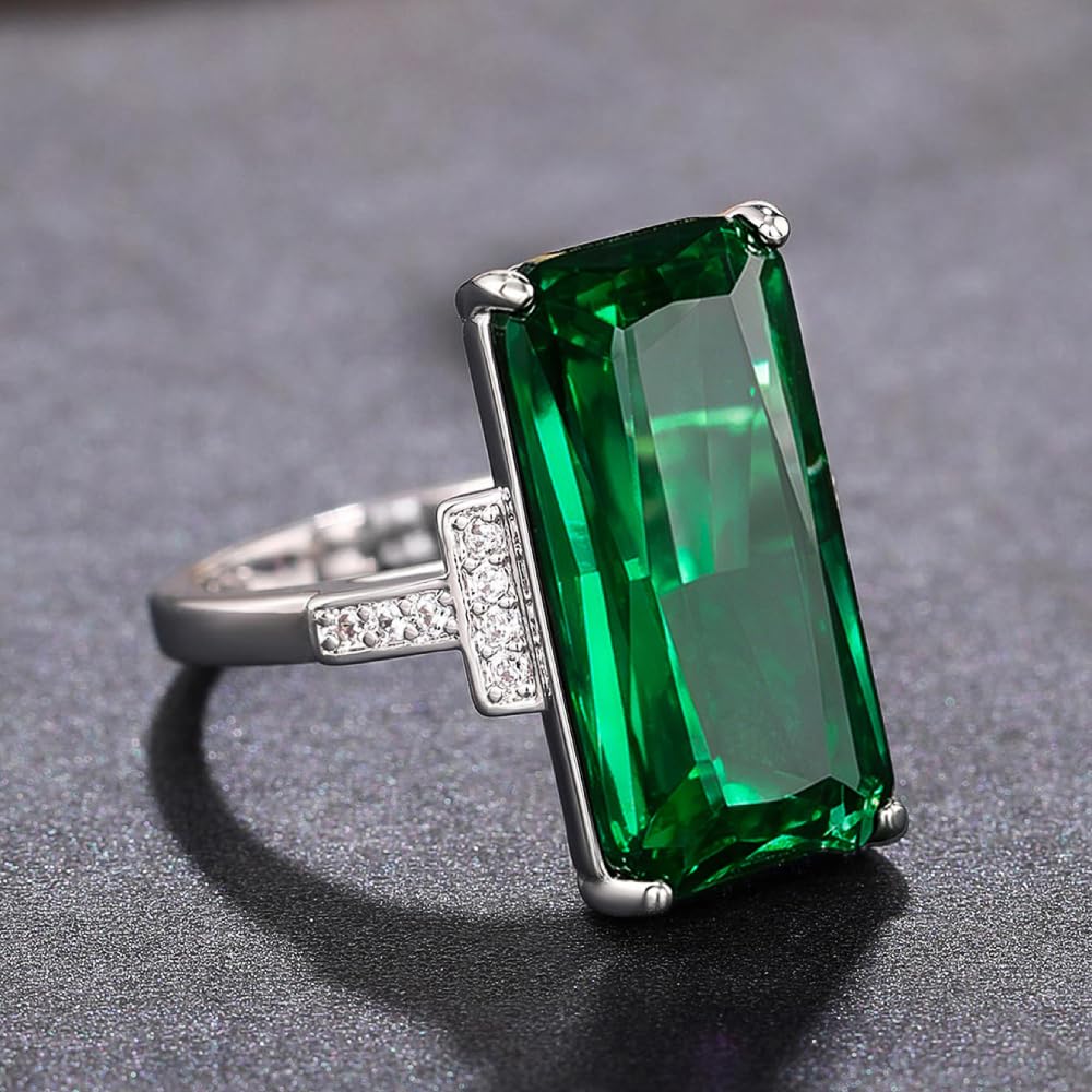 Charming Trendy Purple Cubic Zirconia Rings for Women Luxury Party Accessories J