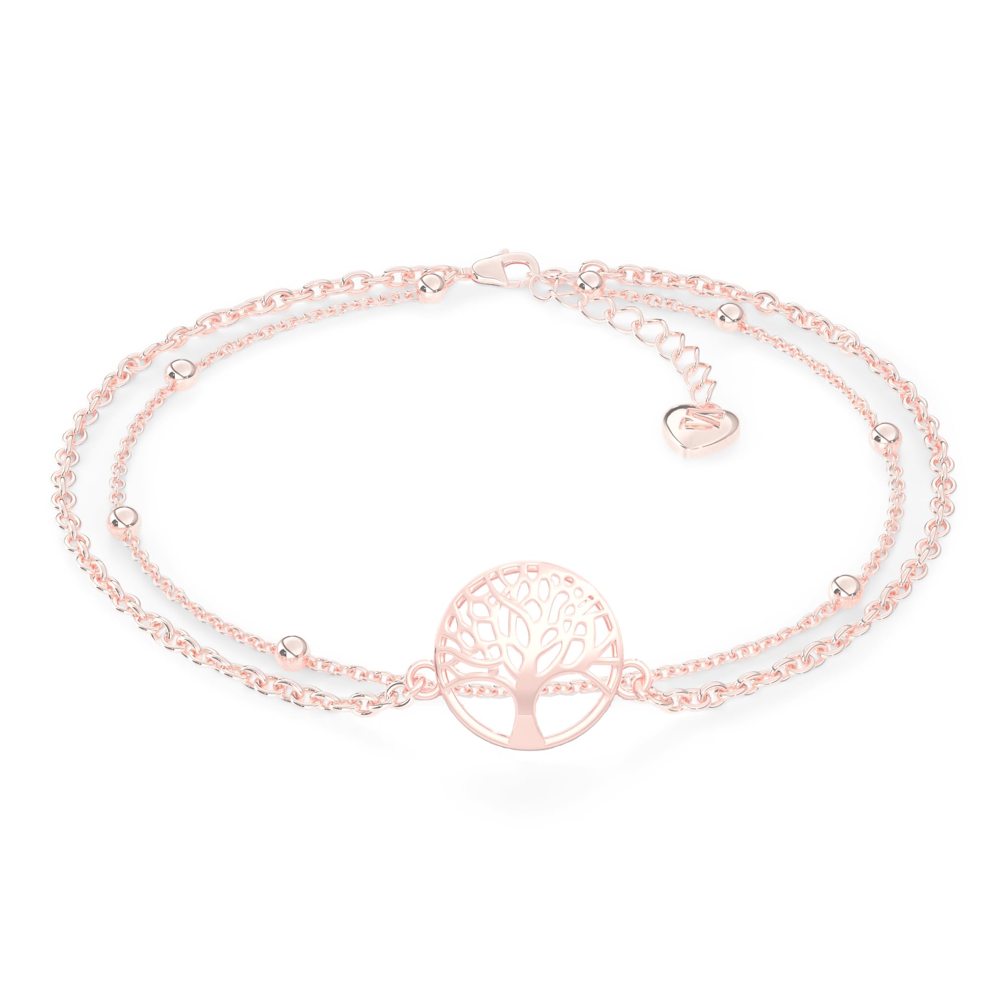 SERASAR Anklet Women 316L Steel 18K Gold Plated Adjustable 28cm