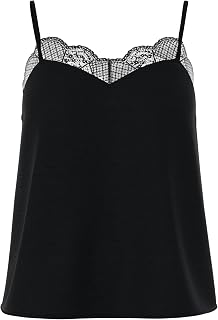 Pieces Women's Pctiffany Strap Lace Top Noos BC Top