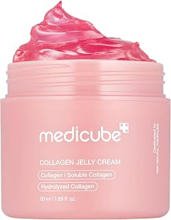 medicube Collagen Jelly Cream | Facial Cream with Hydrolyzed Collagen, Hydration and Glow 24 Hours, Fuller and Firmer Skin, 50 ml