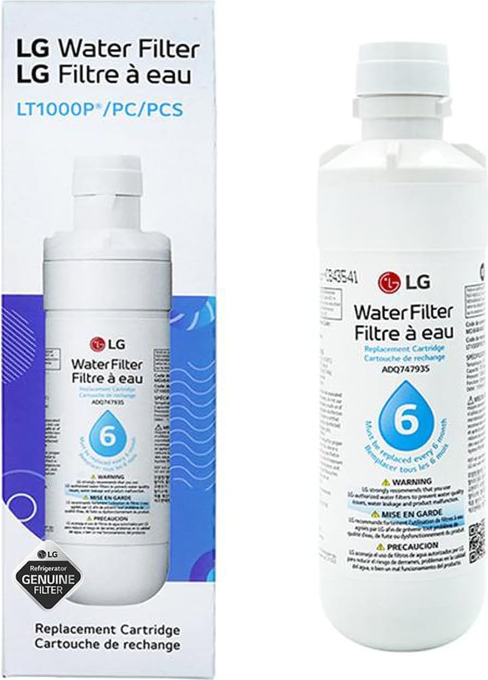 LG LT1000P - 6 Month / 200 Gallon Capacity Replacement Refrigerator Water Filter