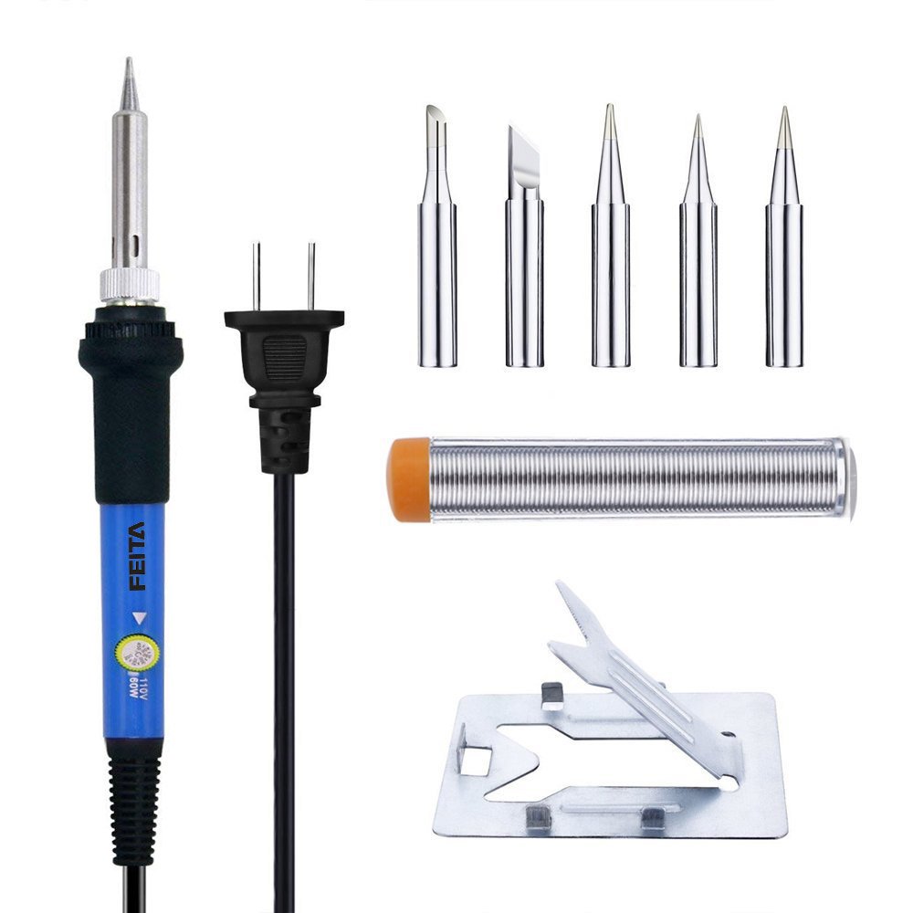 Soldering Iron Kit Electronics - FEITA Adjustable Temperature Solder Iron AC110V