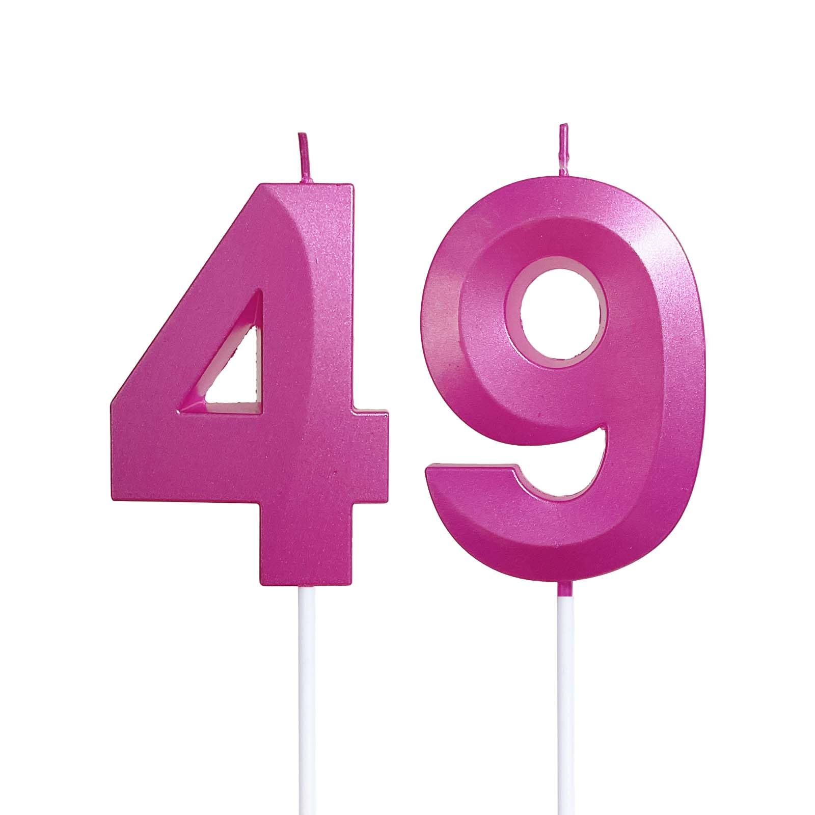 2.76" Number Candles Birthday Gifts for Women Men Birthday Decorations Birthday 