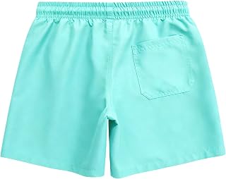 MEILONGER Boys Swim Shorts with Liner for Teens Qick Dry Board Shorts for Boys 5"