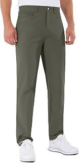 Mens Golf Pants Stretch 5 Pocket Classic Fit 30"/32"/34" Quick Dry Water-Resistant Dress Casual Work Trousers