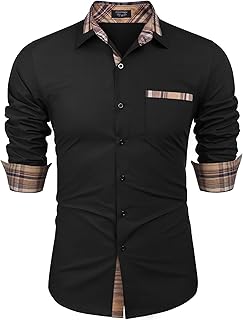 COOFANDY SHIRT メンズ US サイズ: Small カラー: ブラック