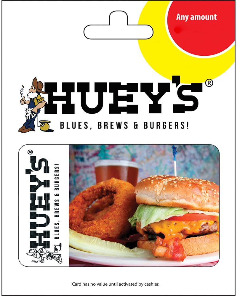 Huey's Physical Gift Card - $50