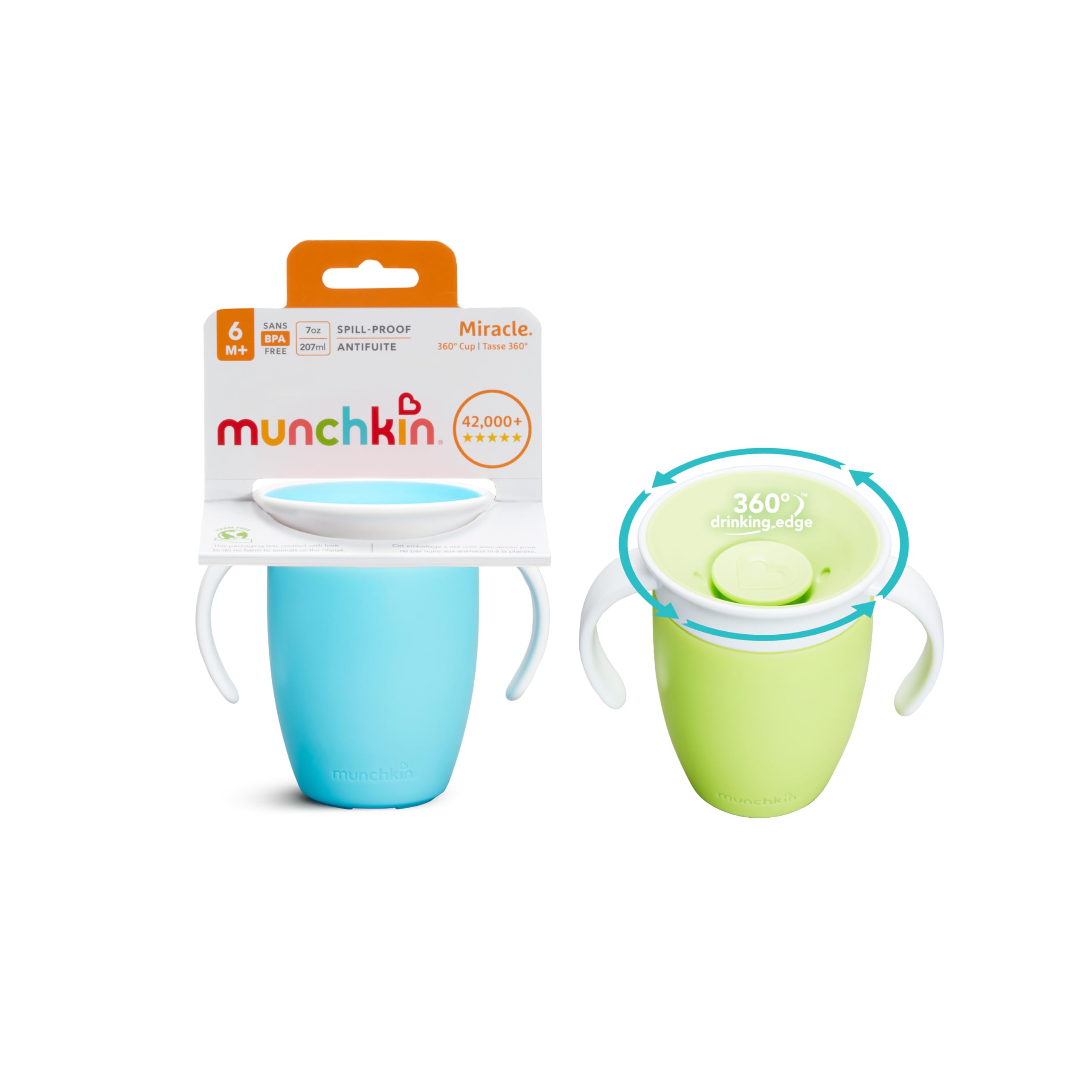 Munchkin Miracle 360 Sippy Cup | Trainer Toddler Cup | BPA Free Baby & Toddler C