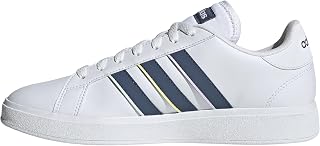 adidas Women's Grand Court Base 2.0 Shoes, Cloud White/preloved Ink/Crystal Jade, 9 UK