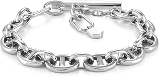 Fossil Women's Heritage D-Link Stainless Steel Chain Bracelet (Model: JA7244040)