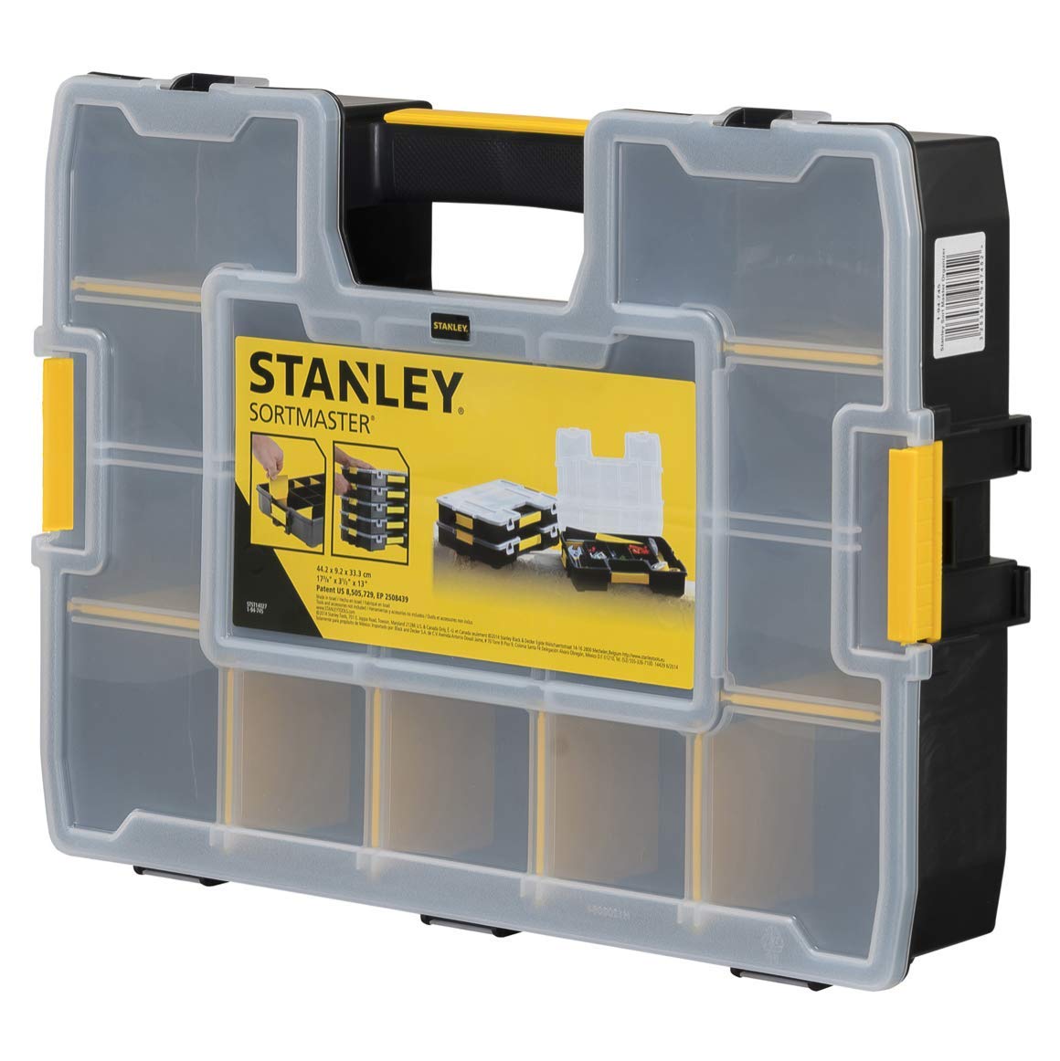 Stanley SortMaster Tool Organiser, Seal-Tight Professional with Removable Compar