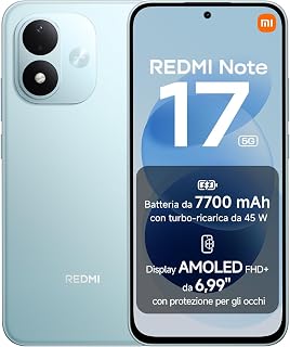REDMI Note 17 5G, Smartphone 8+256GB, Sky Teal, 7700mAh Battery