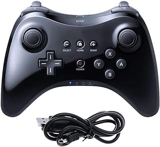 CuleedTec Wireless Pro Controller Gamepad for Wii U, with Charging Cable