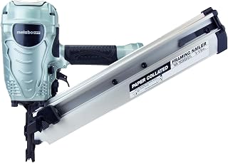 Metabo HPT Framing Nailer, Pro Preferred Brand of Pneumatic Nailers, 30 Degree Magazine, Accepts 2-Inch to 3-1/2-Inch Paper Collated Nails, Ideal for Framing, Truss Build Up, Wall Sheathing, NR90ADS1