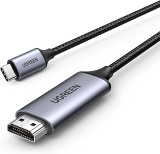 UGREEN USB C to HDMI Cable 4K@60Hz Thunderbolt 5/4/3 Type C HDMI Adapter,2M | 1440P@120Hz,1080P@240Hz,HDR,Dolby Audio,For MacBook Pro/Air/Neo M5 M4 M3,Mac Mini,iMac,iPad,iPhone 17,Galaxy Tab S11/S26,XPS